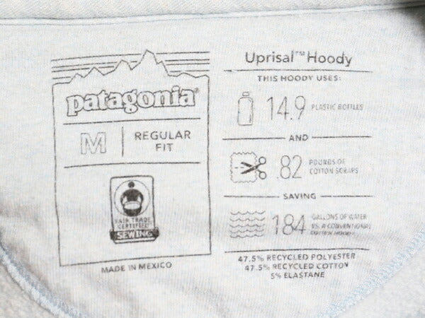 19年製 パタゴニア プリント スウェット フード パーカー レディース M / 古着 Patagonia トレーナー プルオーバー ストレッチ P-6 裏起毛
