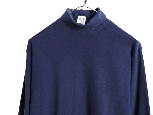 80s 90s OLD GAP タートルネック 長袖 Tシャツ メンズ レディース S 80年代 90年代 ヴィンテージ オールド ギャップ ロンT ハイネック 無地