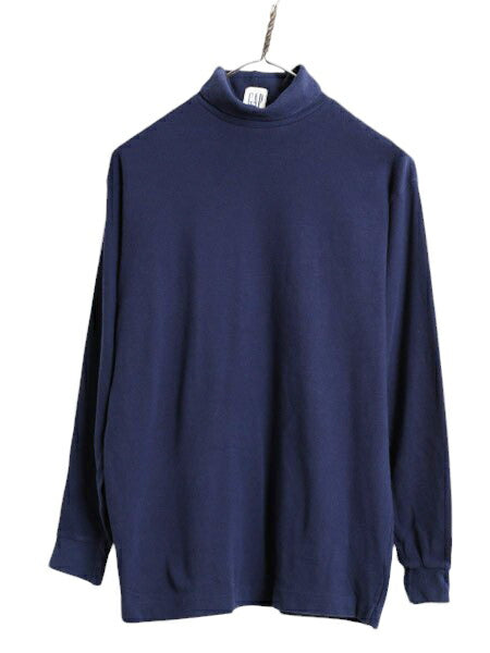 80s 90s OLD GAP タートルネック 長袖 Tシャツ メンズ レディース S 80年代 90年代 ヴィンテージ オールド ギャップ ロンT ハイネック 無地