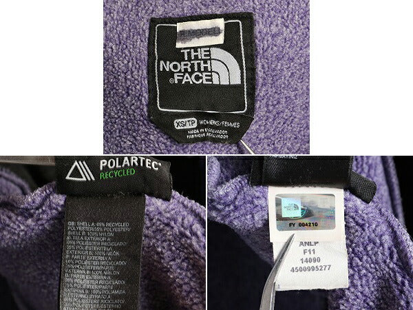ノースフェイス デナリ ジャケット レディース XS 古着 The North Face DENALI アウトドア フリース ブルゾン ジャンパー ジップアップ 紫