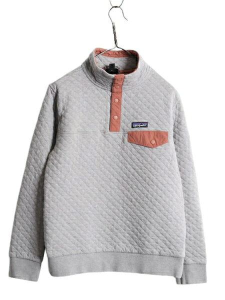 18年製 パタゴニア オーガニック コットン キルト スナップT レディース M 古着 ジャケット プルオーバー ジャンパー ブルゾン アウトドア