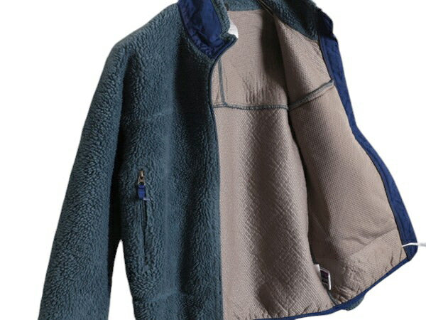 09年製 パタゴニア レトロX フルジップ フリース ジャケット キッズ M 140cm 程/ PATAGONIA アウトドア パイル ブルゾン ハイネック 子供用