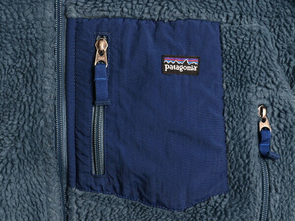 09年製 パタゴニア レトロX フルジップ フリース ジャケット キッズ M 140cm 程/ PATAGONIA アウトドア パイル ブルゾン ハイネック 子供用