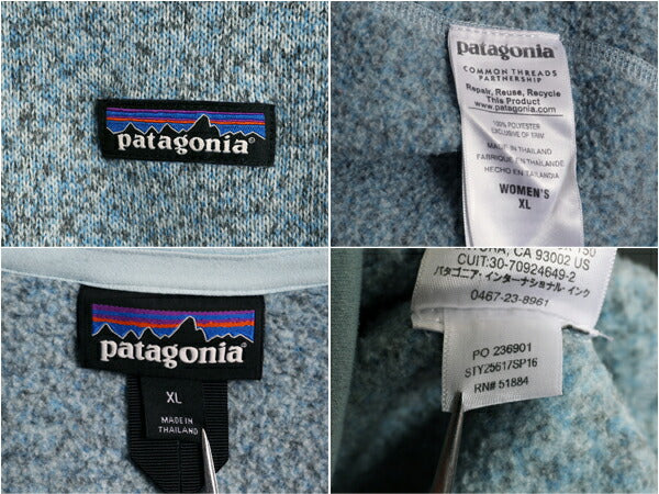 16年製 パタゴニア ベターセーター ハーフジップ レディース XL 古着 Patagonia アウトドア フリース ジャケット プルオーバー ジャンパー