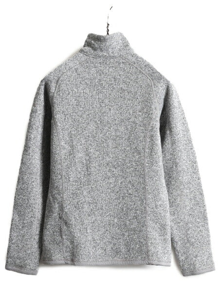 17年製 パタゴニア ベターセーター 1/4 ジップネック レディース S Patagonia フリース ニット アウトドア ジャケット プルオーバー 杢灰