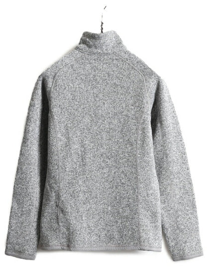 17年製 パタゴニア ベターセーター 1/4 ジップネック レディース S Patagonia フリース ニット アウトドア ジャケット プルオーバー 杢灰