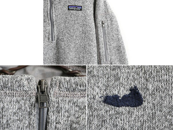 17年製 パタゴニア ベターセーター 1/4 ジップネック レディース S Patagonia フリース ニット アウトドア ジャケット プルオーバー 杢灰