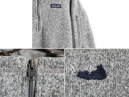 17年製 パタゴニア ベターセーター 1/4 ジップネック レディース S Patagonia フリース ニット アウトドア ジャケット プルオーバー 杢灰