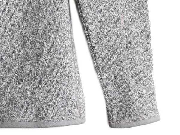 17年製 パタゴニア ベターセーター 1/4 ジップネック レディース S Patagonia フリース ニット アウトドア ジャケット プルオーバー 杢灰