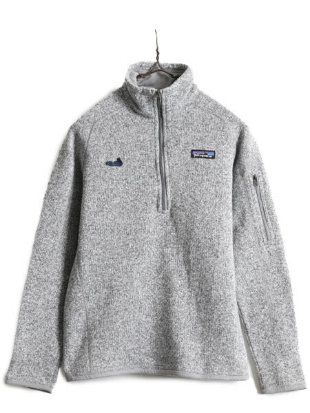 17年製 パタゴニア ベターセーター 1/4 ジップネック レディース S Patagonia フリース ニット アウトドア ジャケット プルオーバー 杢灰