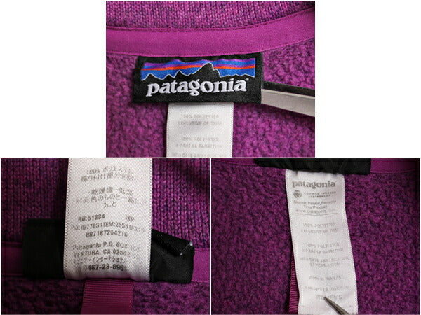 19年製 パタゴニア ベターセーター ジャケット レディース L 古着 Patagonia アウトドア フリース フルジップ ブルゾン ニット ハイネック