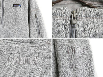 18年製 パタゴニア ベターセーター 1/4 ジップネック レディース M Patagonia アウトドア フリース ニット ジャケット プルオーバー 杢灰