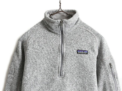 18年製 パタゴニア ベターセーター 1/4 ジップネック レディース M Patagonia アウトドア フリース ニット ジャケット プルオーバー 杢灰