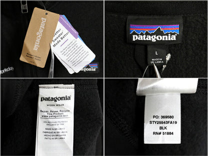 デッドストック 19年製 パタゴニア ベターセーター ジャケット レディース L 新品 Patagonia フリース フルジップ ブルゾン ハイネック 黒