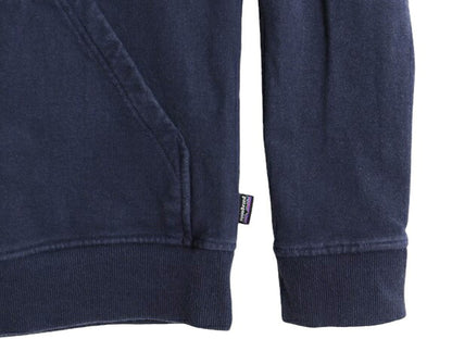 19年製 パタゴニア プリント スウェット フード パーカー メンズ S 古着 Patagonia トレーナー プルオーバー ストレッチ アウトドア 裏起毛
