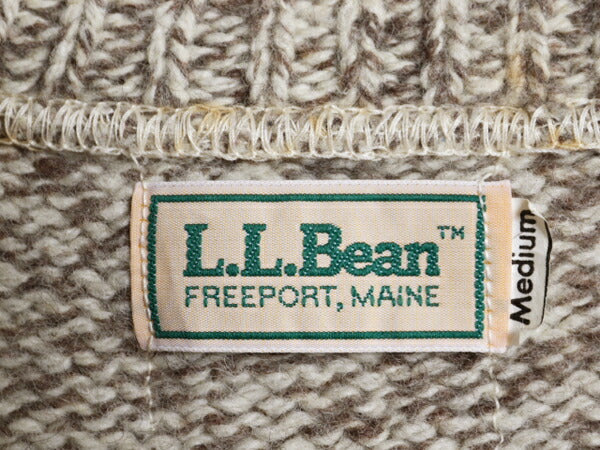 80s エルエルビーン ウール ニット ベスト メンズ レディース M / 80年代 ヴィンテージ LLBEAN プルオーバー Vネック 重ね着 シンプル 無地