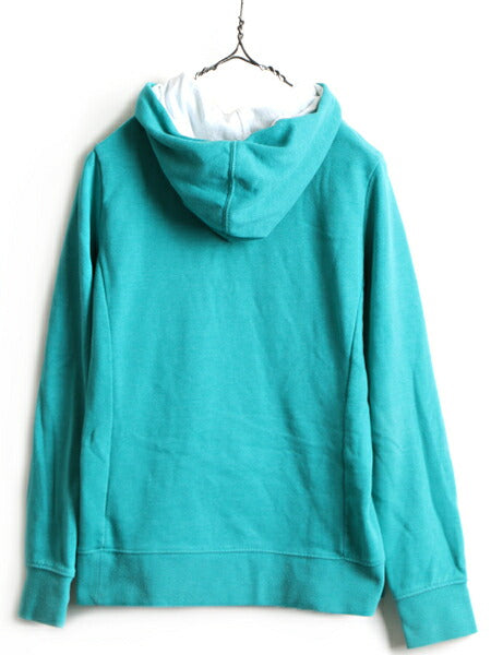 ■ ノースフェイス プリント スウェット フード パーカー ( レディース M ) 古着 The North Face トレーナー プルオーバー 裏起毛 2トーン