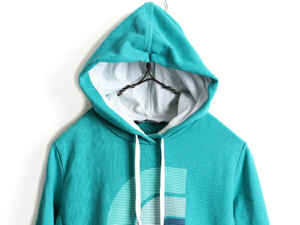 ■ ノースフェイス プリント スウェット フード パーカー ( レディース M ) 古着 The North Face トレーナー プルオーバー 裏起毛 2トーン
