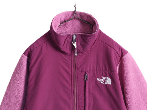 ノースフェイス デナリ ジャケット レディース M 古着 The North Face DENALI アウトドア フリース ナイロン ブルゾン パープル ジャンパー
