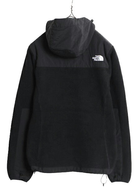 ノースフェイス フード付き デナリ ジャケット レディース S The North Face Denali フリース パーカー フルジップ アウトドア ブルゾン 黒