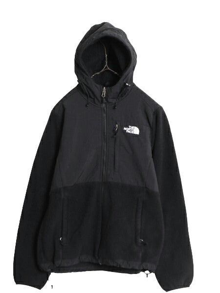 ノースフェイス フード付き デナリ ジャケット レディース S The North Face Denali フリース パーカー フルジップ アウトドア ブルゾン 黒