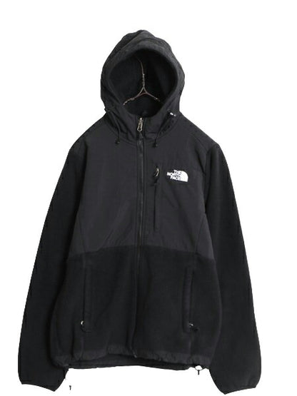 ノースフェイス フード付き デナリ ジャケット レディース S The North Face Denali フリース パーカー フルジップ アウトドア ブルゾン 黒