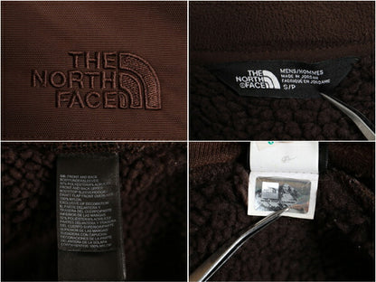 US企画 ノースフェイス フリース パーカー ジャケット メンズ S 古着 The North Face アウトドア フード 厚手 ジャンパー ブルゾン 茶 厚手