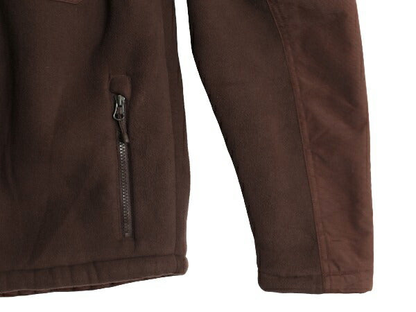 US企画 ノースフェイス フリース パーカー ジャケット メンズ S 古着 The North Face アウトドア フード 厚手 ジャンパー ブルゾン 茶 厚手