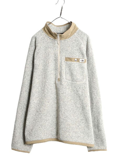 US企画 ノースフェイス ゴードン ライオンズ ハーフジップ フリース ジャケット メンズ XL 古着 The North Face 大きいサイズ プルオーバー