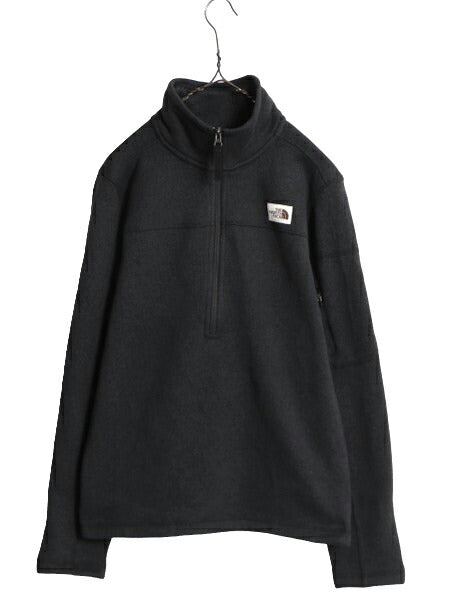 US企画 ノースフェイス ゴードン ライオンズ ハーフジップ フリース ジャケット メンズ S 古着 The North Face アウトドア プルオーバー 黒