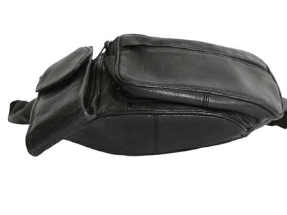 90s 00s ウィルソンズ 本革 レザー 2way ウエストポーチ ショルダー バッグ メンズ オールド レザーバッグ ポシェット シンプル ブラック