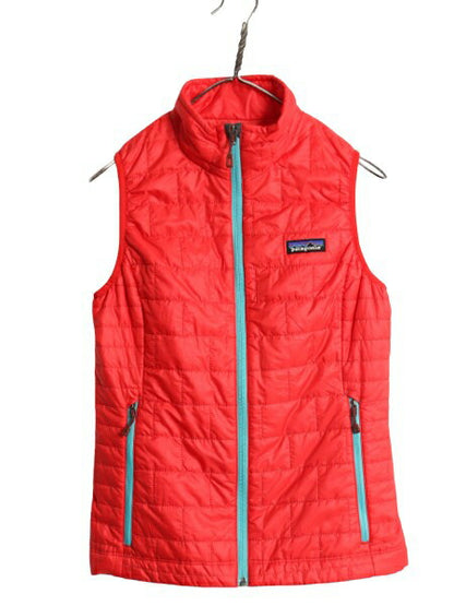 16年製 パタゴニア ナノ パフ ベスト レディース XS / Patagonia 中綿 ナイロン キルティング フルジップ アウトドア パッカブル 重ね着 赤
