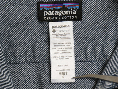 パタゴニア ロングスリーブ フィヨルド フランネル シャツ メンズ S / 12年製 アウトドア 無地 ネルシャツ ボックス 長袖シャツ シンプル
