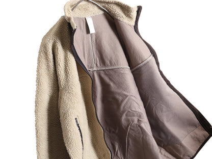 パタゴニア クラシック レトロX フリース ジャケット メンズ L / 11年製 フルジップ アウトドア ボア パイル ツートン ブルゾン ナチュラル