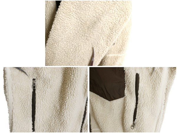 パタゴニア クラシック レトロX フリース ジャケット メンズ L / 11年製 フルジップ アウトドア ボア パイル ツートン ブルゾン ナチュラル