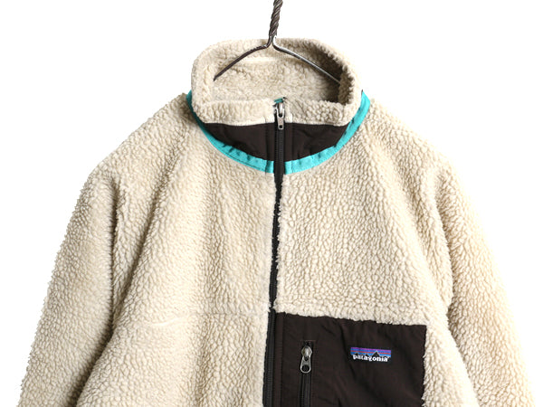 パタゴニア クラシック レトロX フリース ジャケット メンズ L / 11年製 フルジップ アウトドア ボア パイル ツートン ブルゾン ナチュラル