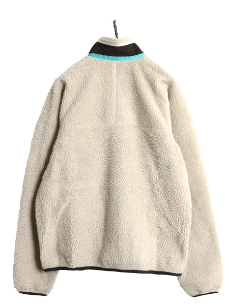 パタゴニア クラシック レトロX フリース ジャケット メンズ L / 11年製 フルジップ アウトドア ボア パイル ツートン ブルゾン ナチュラル