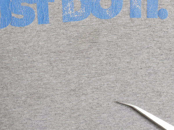 00s ナイキ プリント 半袖 Tシャツ メンズ L オールド 当時物 JUST DO IT グラフィック メッセージ ヘビーウェイト シンプル 霜降りグレー
