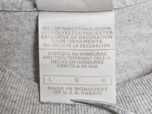 00s ナイキ プリント 半袖 Tシャツ メンズ L オールド 当時物 JUST DO IT グラフィック メッセージ ヘビーウェイト シンプル 霜降りグレー