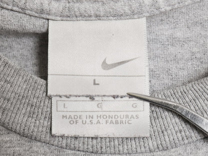 00s ナイキ プリント 半袖 Tシャツ メンズ L オールド 当時物 JUST DO IT グラフィック メッセージ ヘビーウェイト シンプル 霜降りグレー