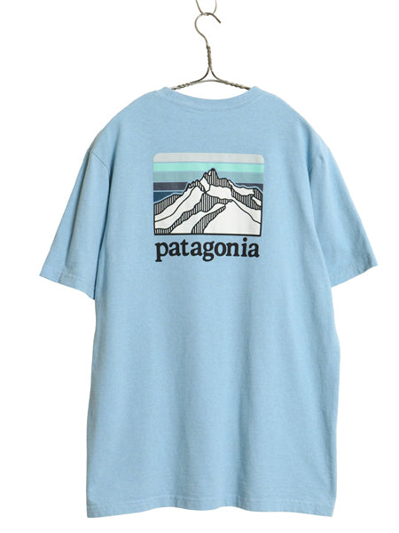 パタゴニア ポケット付き 両面 プリント 半袖 Tシャツ メンズ M 19年製 アウトドア ポケT バックプリント カットソー グラフィック アート