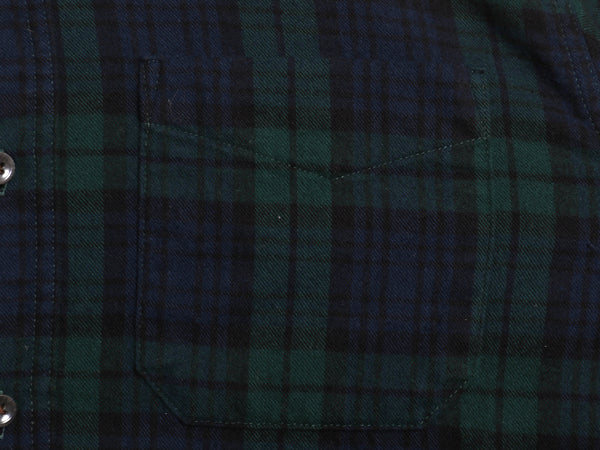 エルエルビーン 長袖 ボタンダウン フランネル シャツ メンズ M / アウトドア コットン 長袖シャツ ネルシャツ ブラックウォッチ チェック