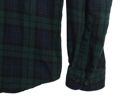 エルエルビーン 長袖 ボタンダウン フランネル シャツ メンズ M / アウトドア コットン 長袖シャツ ネルシャツ ブラックウォッチ チェック