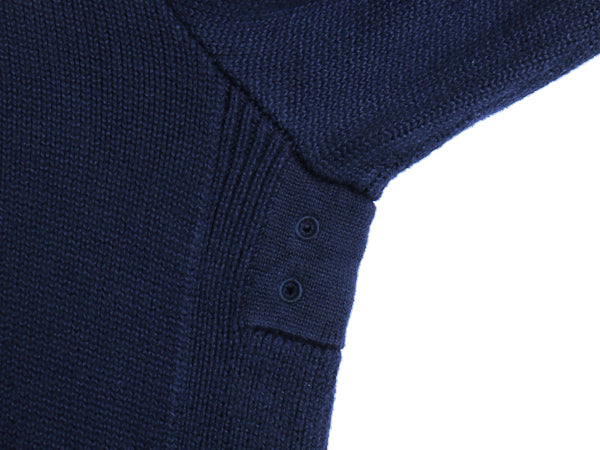 00s ポロ ラルフローレン フルジップ コットン ニット セーター メンズ XL 程 オールド リブ編み ハイネック ジャケット 大きいサイズ 無地