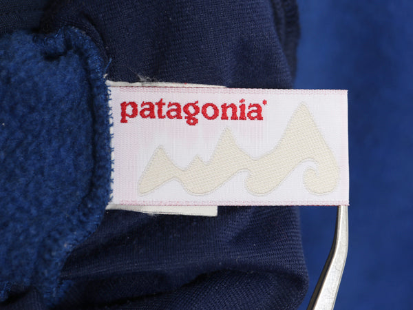00s パタゴニア ライトウェイト シンチラ スナップT キッズ XL レディース S 程 オールド 02年製 プルオーバー フリース ジャケット ブルー