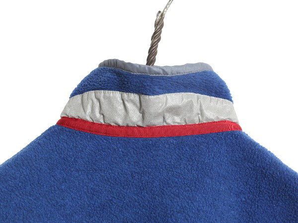 00s パタゴニア ライトウェイト シンチラ スナップT キッズ XL レディース S 程 オールド 02年製 プルオーバー フリース ジャケット ブルー