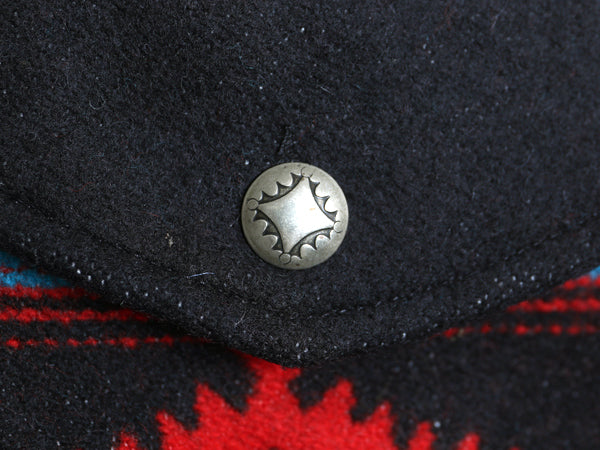 USA製 ペンドルトン ネイティブ 総柄 ラグ べスト レディース L / 重ね着 ウール ブランケット ノースリーブ ライナー付き マルチカラー 