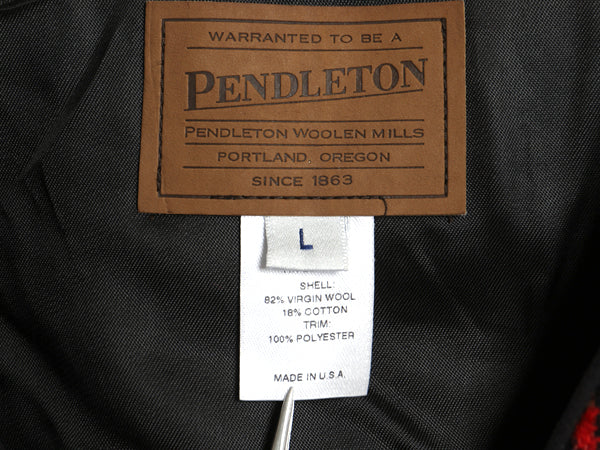 USA製 ペンドルトン ネイティブ 総柄 ラグ べスト レディース L / 重ね着 ウール ブランケット ノースリーブ ライナー付き マルチカラー 