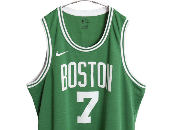 セルティックス メッシュ タンクトップ メンズ XXXL NBA オフィシャル ナイキ スウッシュ ユニフォーム バスケ ゲームシャツ 大きいサイズ