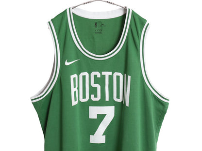 セルティックス メッシュ タンクトップ メンズ XXXL NBA オフィシャル ナイキ スウッシュ ユニフォーム バスケ ゲームシャツ 大きいサイズ
